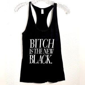 Awesome “B_ tch Is The New Black” Shirt by American Apparel Sz Small